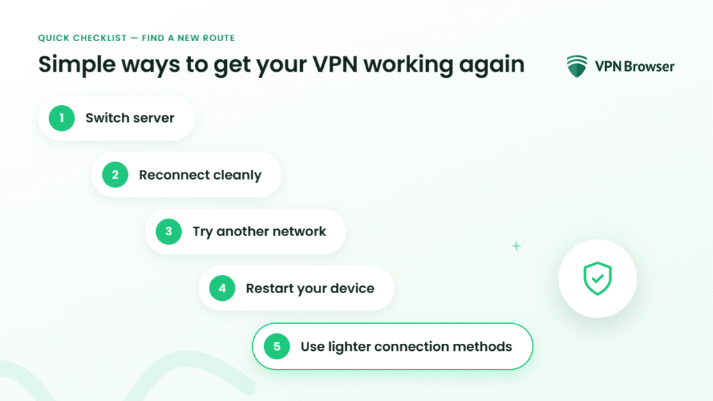 5 simple ways to get your VPN working again 